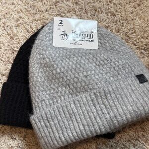 New Original Penguin Munsingwear beanies hat set